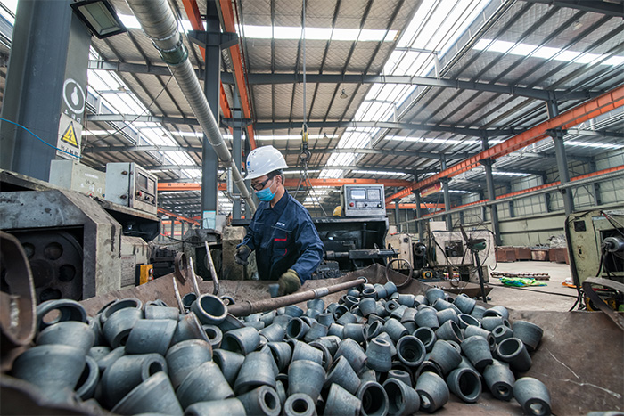 衢州网架配件-锥头加工车间